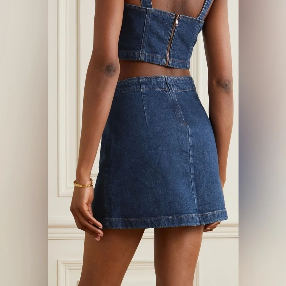 Reformation Freda high waist denim miniskirt size 28